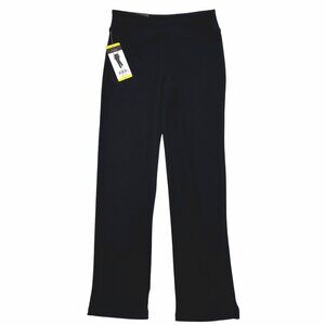 NWT Dalia Womens Straight-Leg Black Soft Good Stretch Pants S